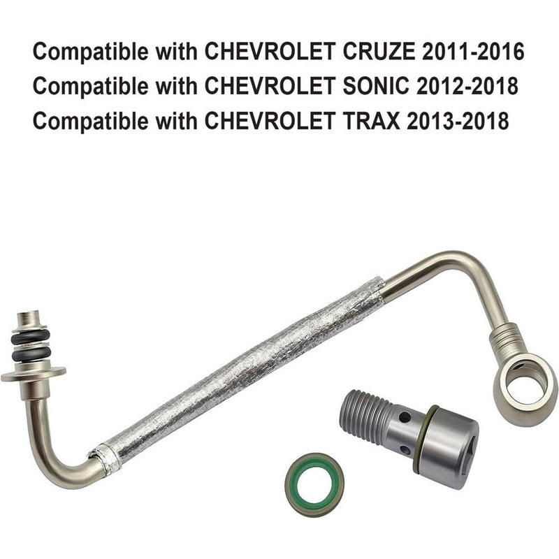 625829 Turbo Oil Feed Pipe Tube for 2011-2018 Chevy Cruze 1.4 55592600