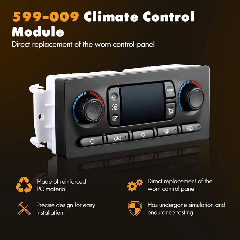 599-009 AC Heater Climate Control Module for Chevy GMC 03-07 Improved Design