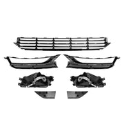 DURAFORCE Front Bumper Fog Lights Corner Lamp & Lower Grille for VW Passat 2012-2015 7PC