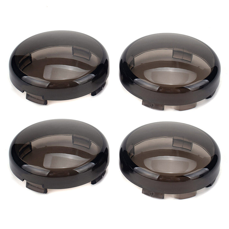 Smoked Turn Signal Lens Covers for Harley Touring Electra Road Glide 4pcs
