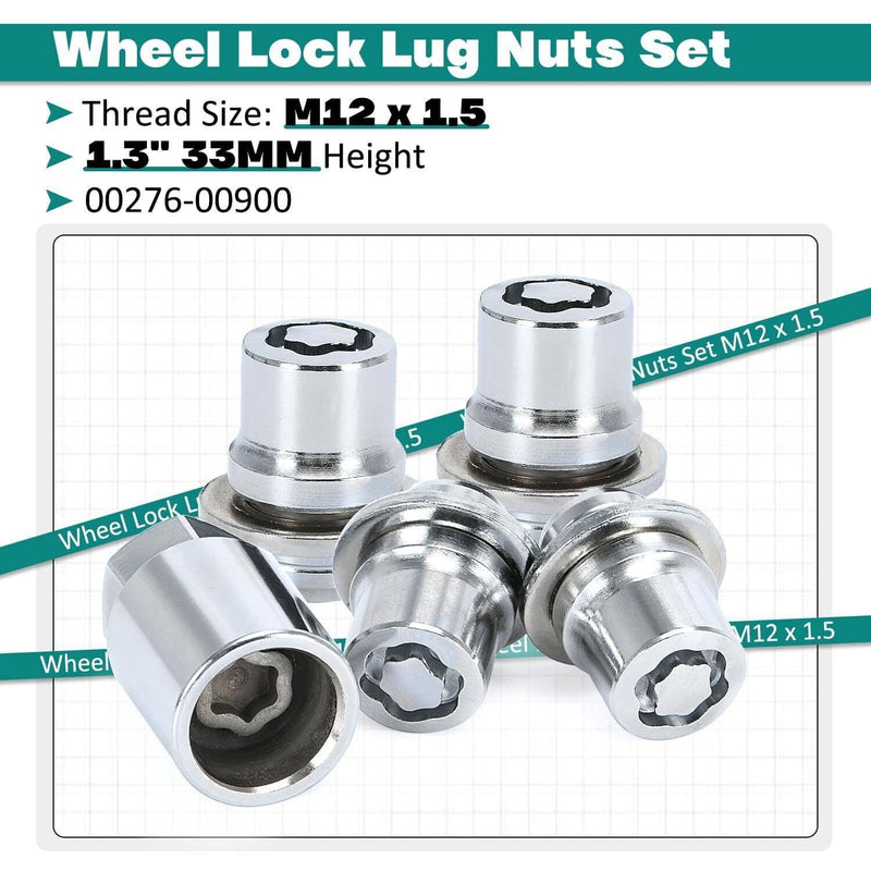 00276-00900 Alloy Wheel Lock Lug Nut Set Anti Theft for Toyota Lexus