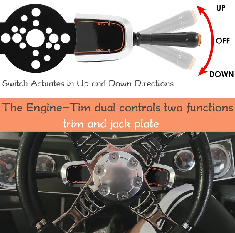 PT2000P-1P Pro Trim Jack Plate Control Switch for SeaStar Steering Helm Mount
