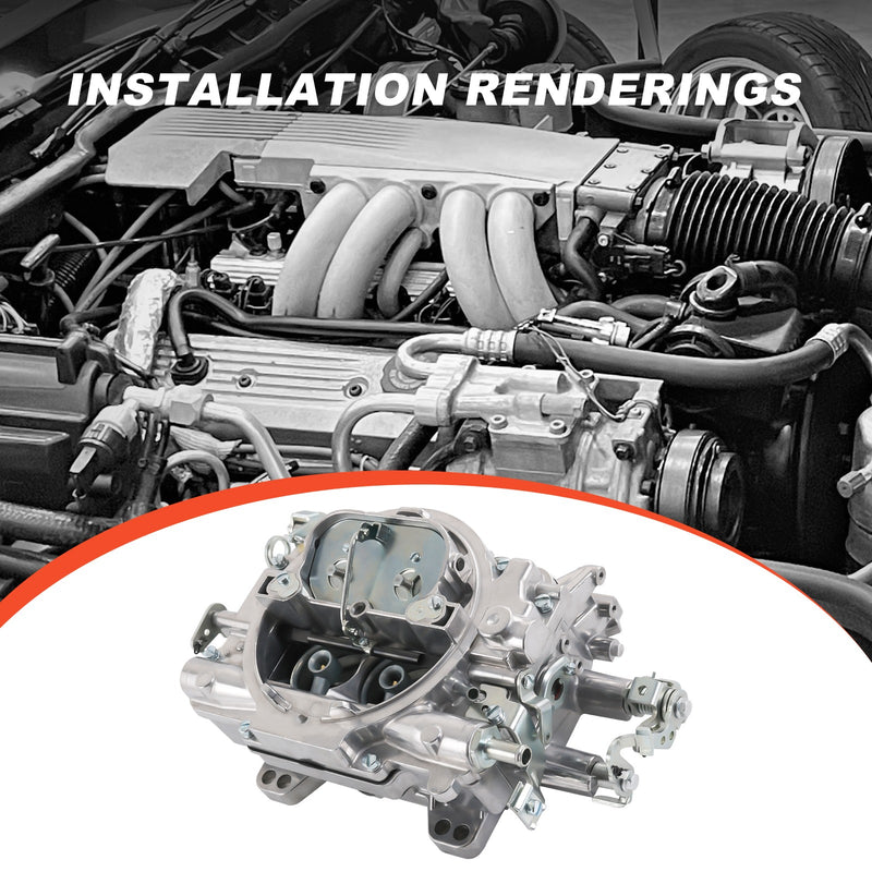 1405 Performer 600 CFM Square Bore 4 Barrel Carburetor Manual Choke Replace
