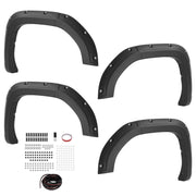 DURAFORCE Fender Flares Front Rear for GMC Sierra 1500 2019-2025 4WD 2WD 20 21 22 23 24