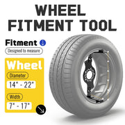 DURAFORCE 5-Lug Pattern Wheel Fitment Simulator for 14-22 Inch Tire Size Mockup