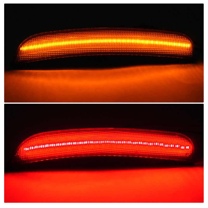 Smoke LED Front/Rear Side Marker Lights for Chrysler 300C 300S 2015-2023