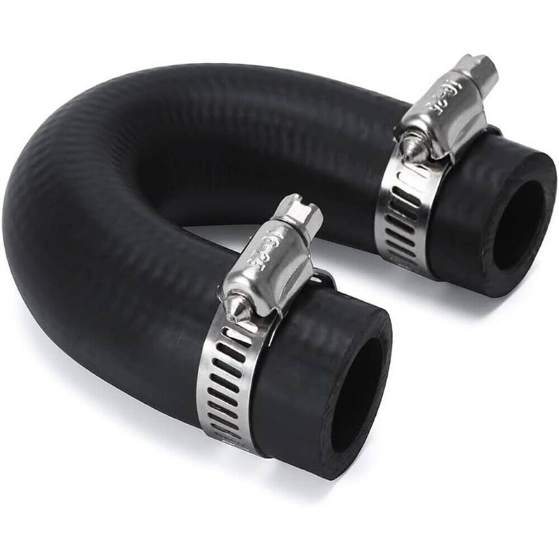 LS Heater Core Bypass Delete Hose Coolant Crossover w/ Clamps for Chevy Pontiac