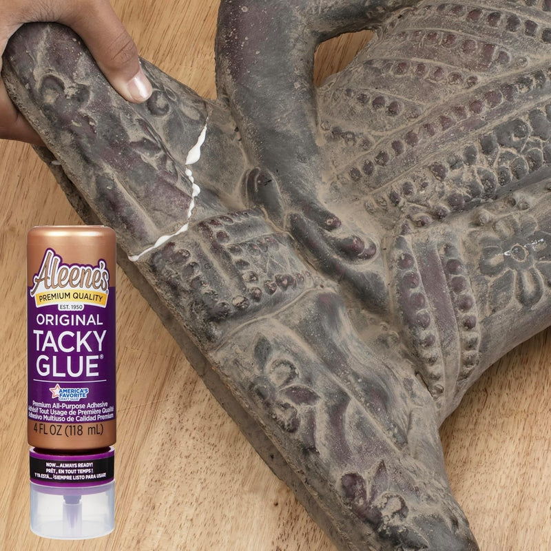Aleene's Original Tacky Glue 4 Fl Oz Premium All Purpose Adhesive 3 Pack