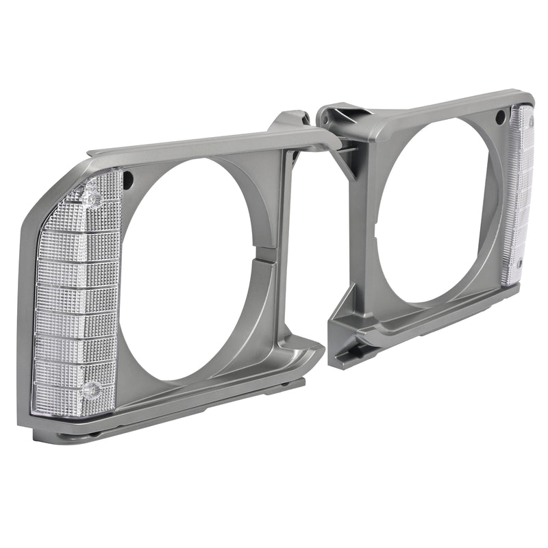 8161089105 Gray Headlight Bezel Door Set for Toyota Pickup RWD 79-81
