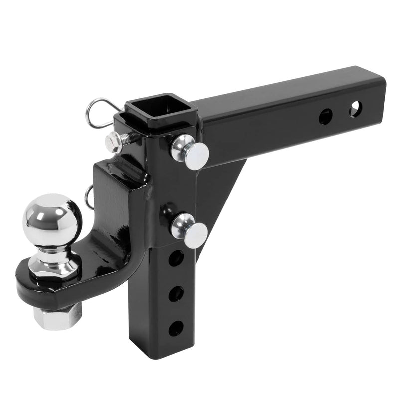 DURAFORCE 2" Receiver Trailer Hitch Ball Mount 9-1/2" Drop Tow Adjustable 7500lb
