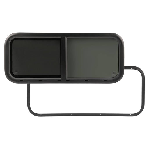 DURAFORCE 36" W x 15" H Horizontal Slider RV Window for Cargo Trailer W/ Screen Trim
