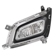 DURAFORCE Halogen Fog Lights with Bezel Chrome Trim for Kia Optima 2014 2015 RH LH Pair