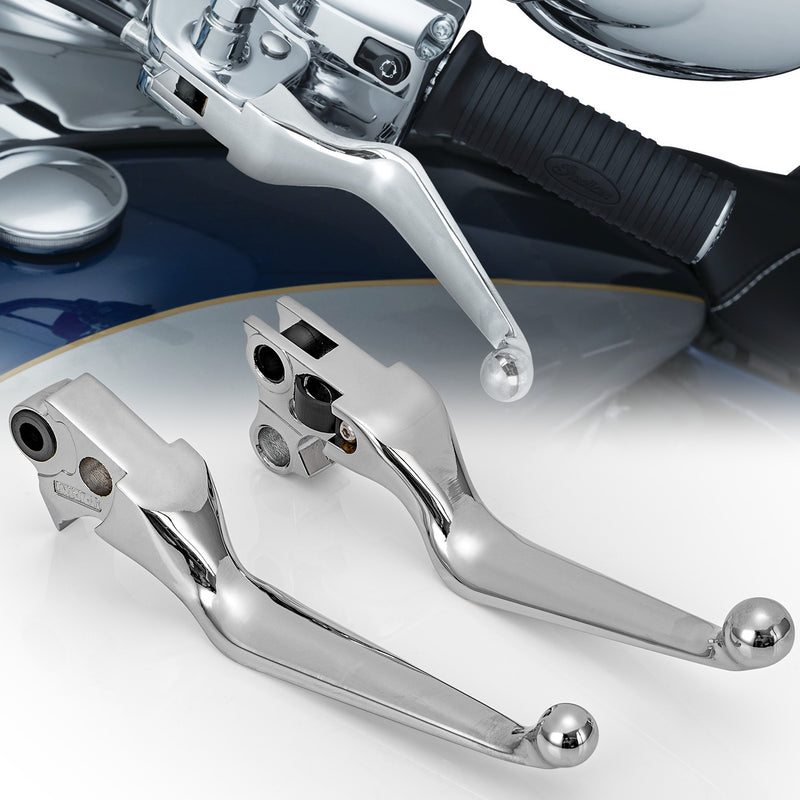 Chrome Wide Hand Levers for Harley Sportster Softail Dyna Street Glide Road King