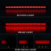 DURAFORCE For Honda Civic Sedan 2022-2025 LED Rear Bumper Reflector Light Fog Lamps Red