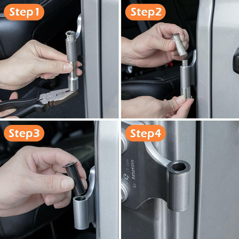 Door Pin Guides Bushing Removal Tool for Jeep Wrangler JK JL 07-20 17Pcs