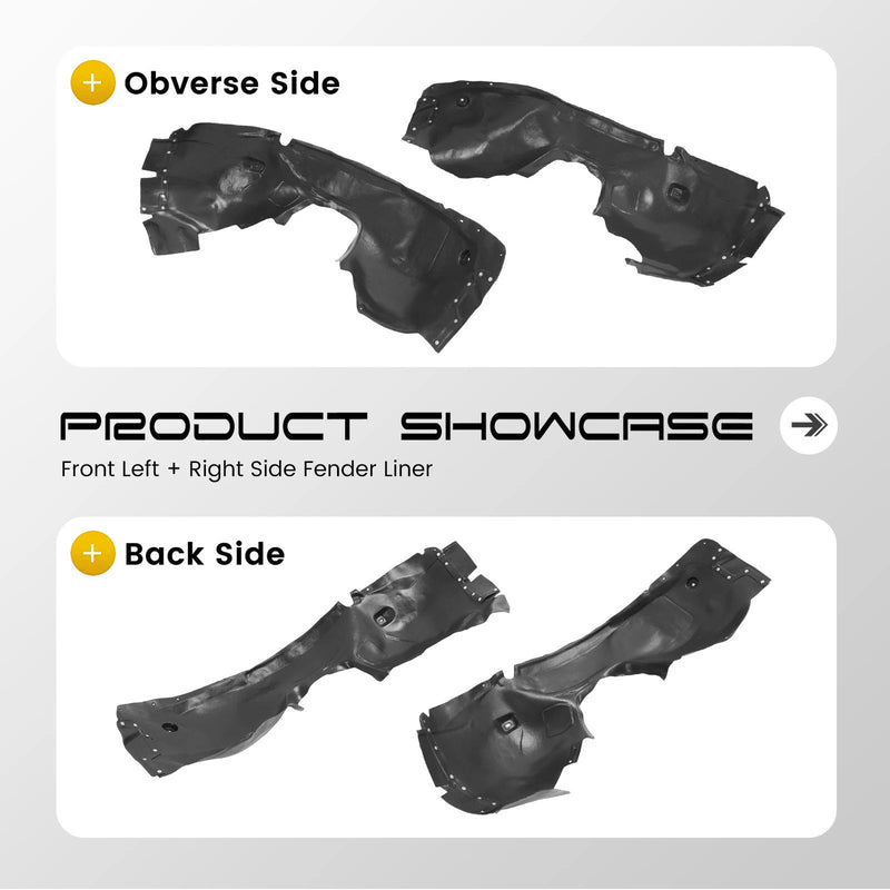 Front Fender Liners Left Right for Ford Focus 2012-2018 Replacement Pair