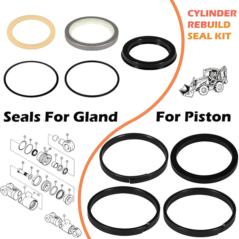 G109456 G105550 Hydraulic Cylinder Seal Kit for Loader Backhoe 350 580B MB4/94