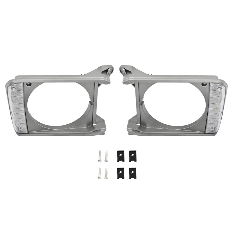 8161089105 Gray Headlight Bezel Door Set for Toyota Pickup RWD 79-81