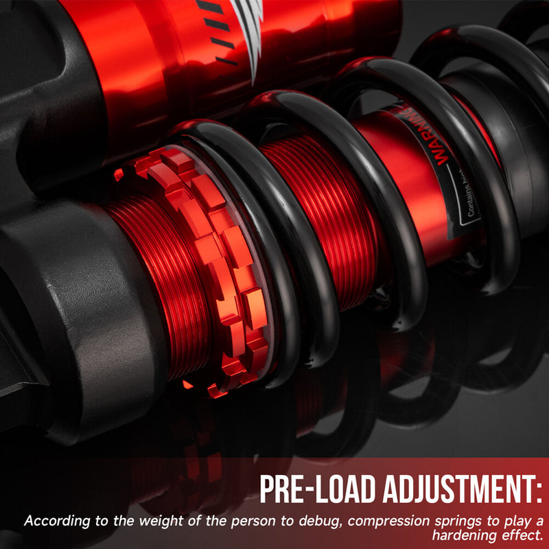 Pair 420mm 16.5" Rear Air Shocks Suspensions Absorbers for Polaris RZR 170 09-21