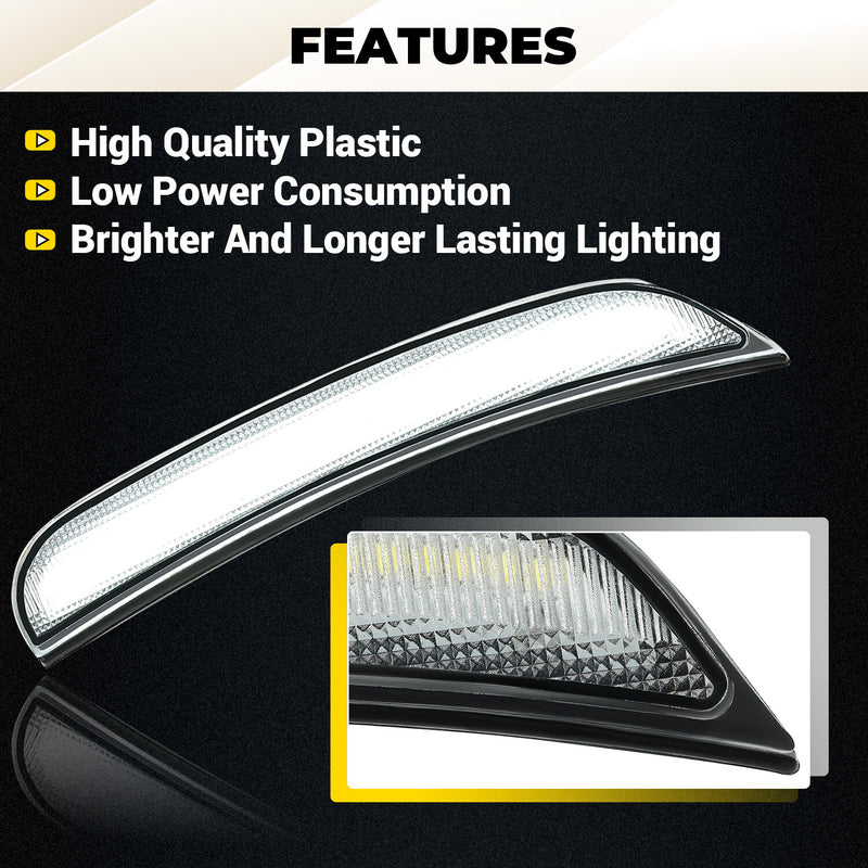 #68214405AA LED Fender Side Marker Light Lamps for Dodge Charger 2015-2022 Clear