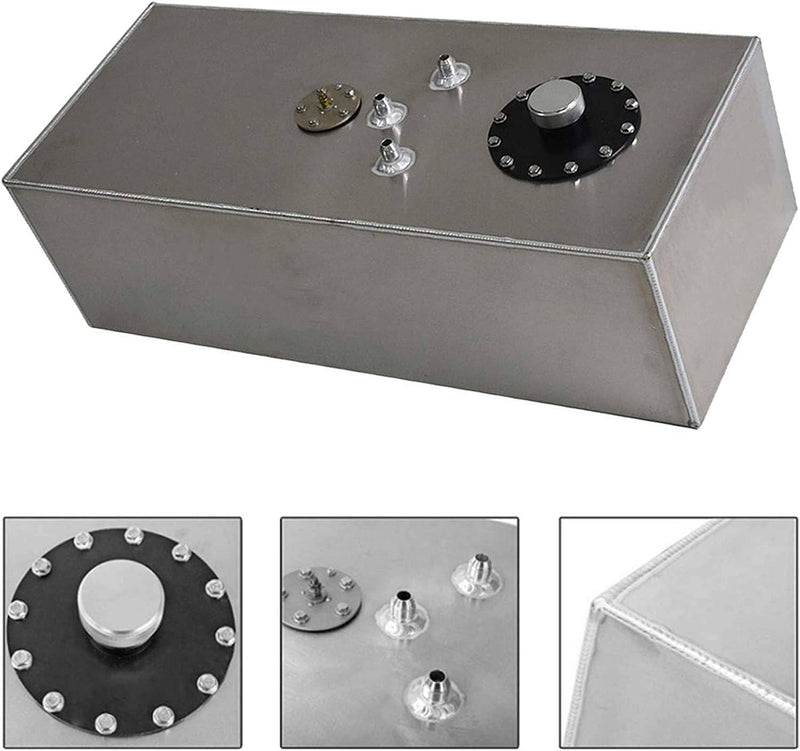 15 Gallon Aluminum Racing Drift Fuel Cell Gas Tank w/ Cap Level Sender