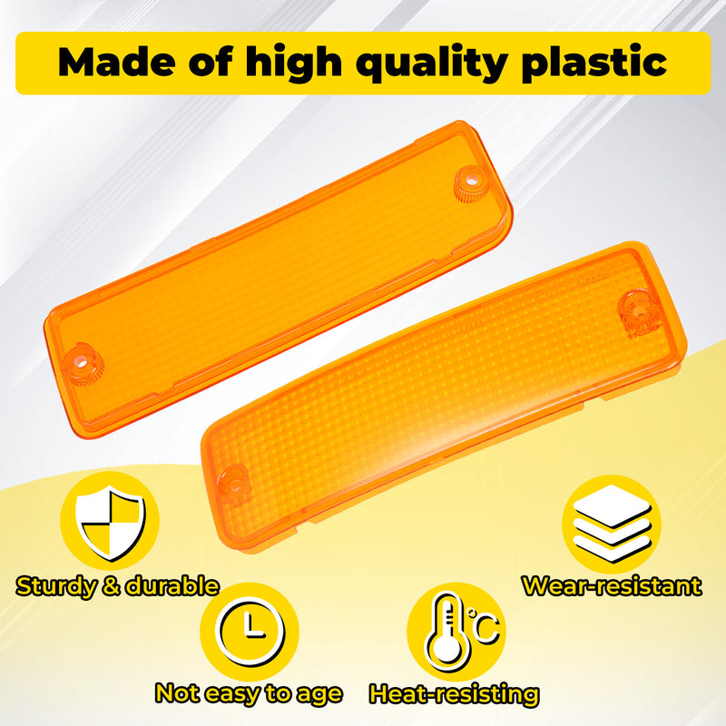 Turn Signal Parking Bumper Light Lens for Toyota Pick-Up Truck 2WD 1992-1995