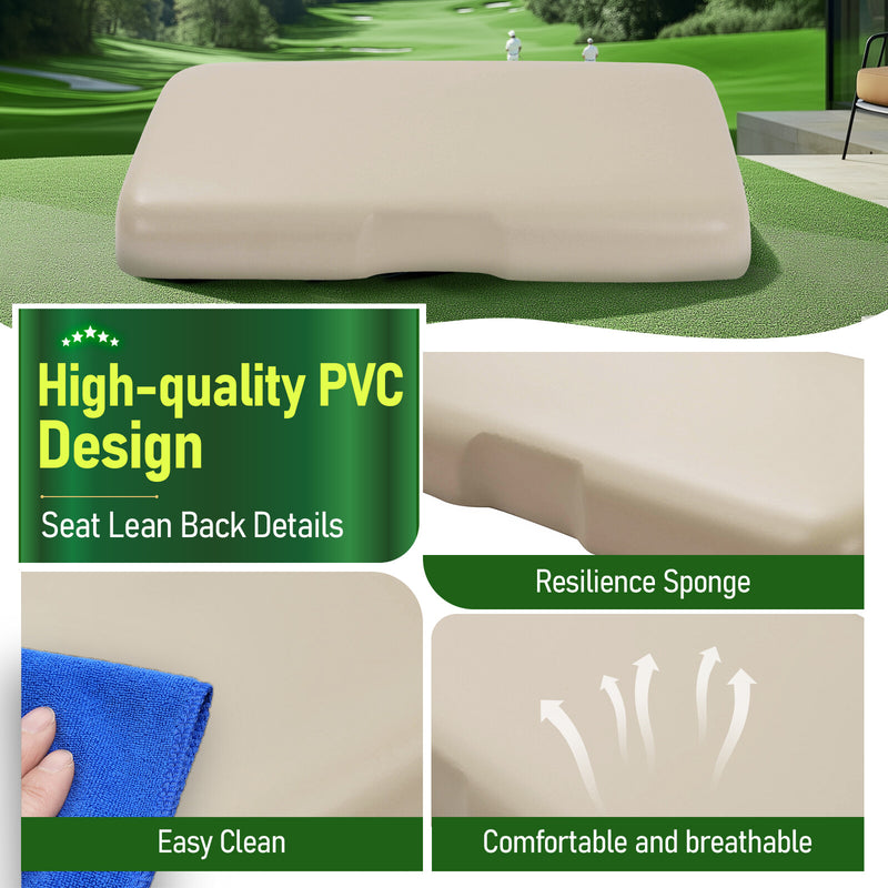 Front Seat Bottom Cushion Assembly Set for EZGO RXV 2008-UP Golf Cart