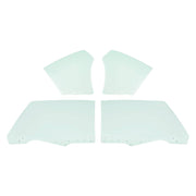 DURAFORCE Quarter Side Window Glass for Chevy Chevelle Malibu 1970-1972 2 Door 4 Pcs