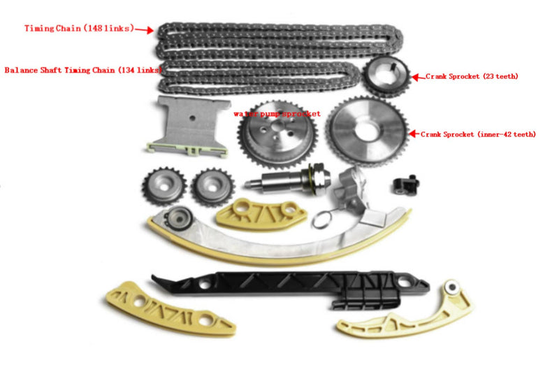94201S Timing Chain Kit for Malibu Equinox GMC Terrain 2.4L I4 DOHC 08-15