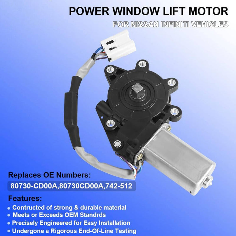 Right Passenger Side Power Window Lift Motor for Infiniti G35 Coupe Nissan 350Z