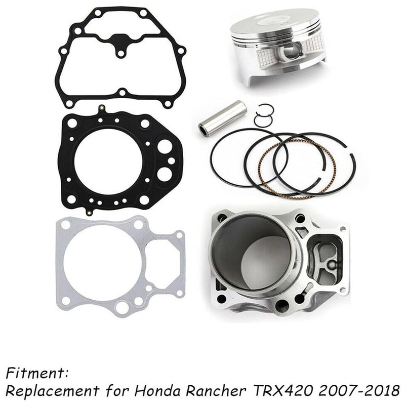 Cylinder Piston Gasket Top End Rebuild Kit for 2007-2018 Honda Rancher TRX420