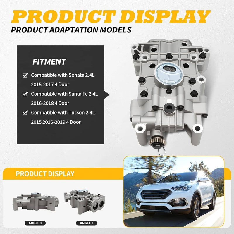 19 Teeth Shaft Balance Oil Pump for Hyundai Sonata Santa Fe Tucson 2.4L 2015-201