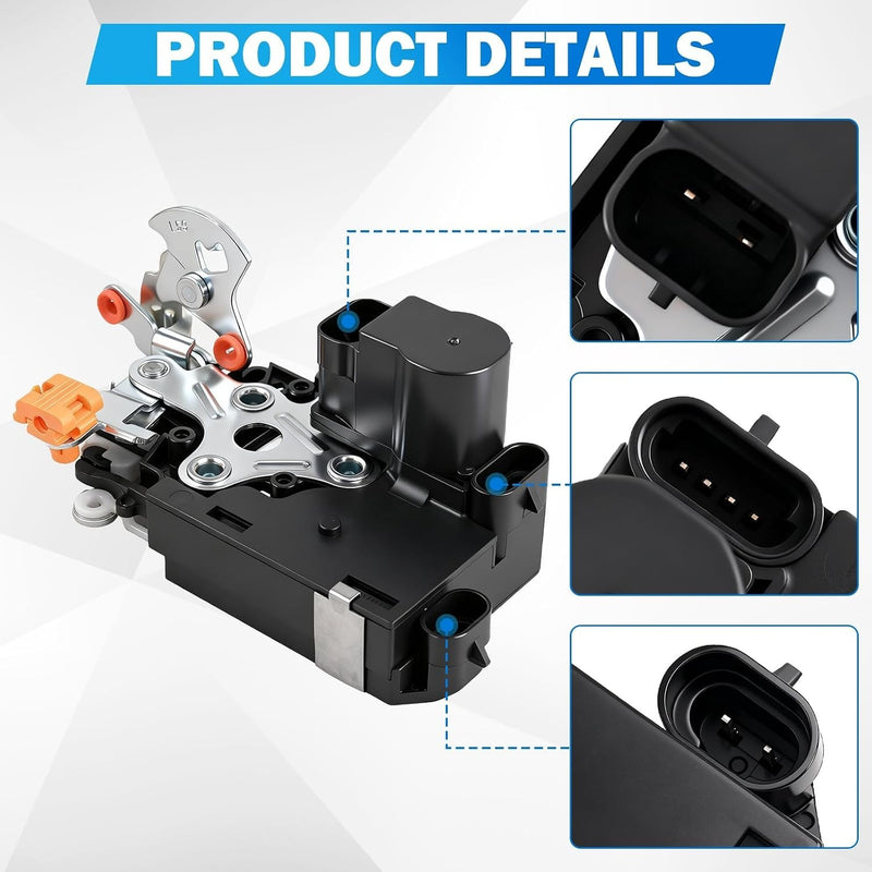 Door Lock Actuator Integrated Latch LH Driver Side Front for Chevy GMC Silverado