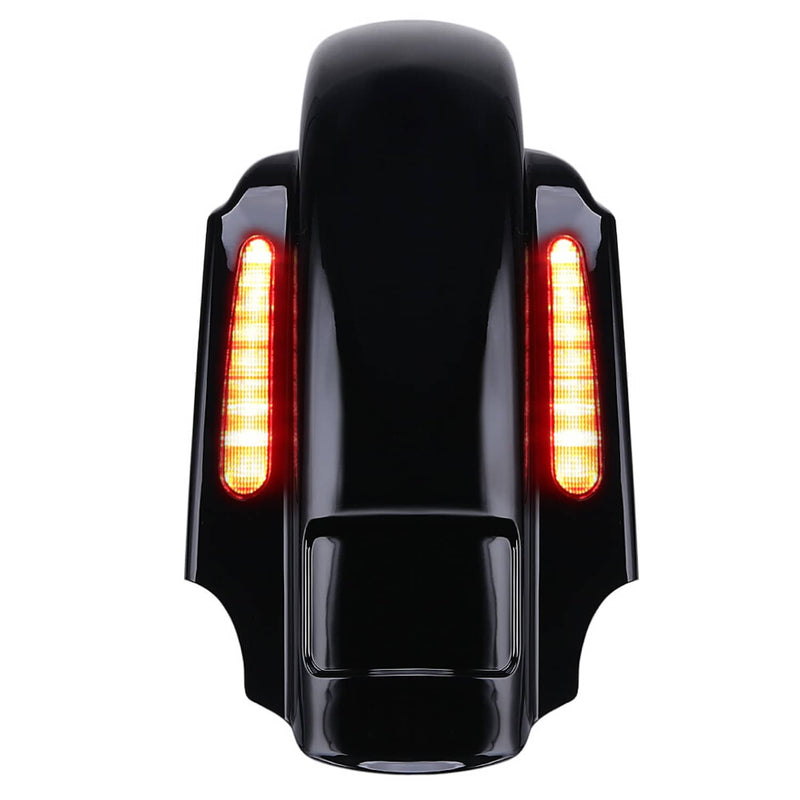 Dual Cut Rear Fender System w/ LED Light for Harley Electra Glide Road King CVO