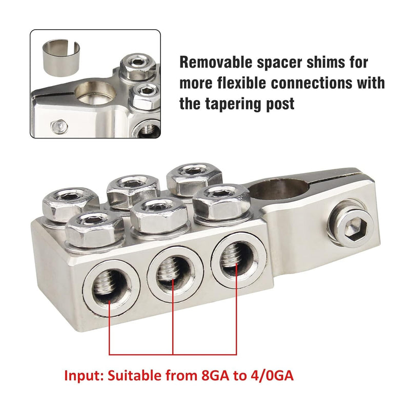 Battery Terminal Connectors 12 Way Battery Terminal Clamps for Car Truck