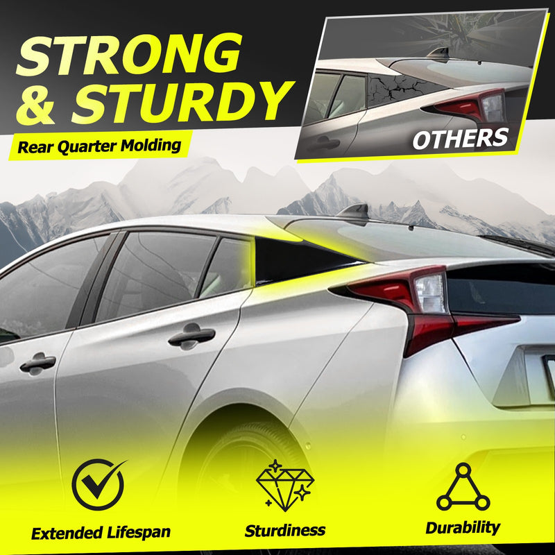 Rear LH RH Quarter Molding Cover Panel for Toyota Prius 16-22 Prius Prime 17-22