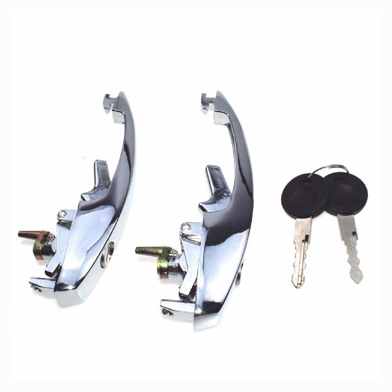 Outer Door Handles With Matched Keys Fits VW Type1 Bug 113898205M 1968-79 Pair