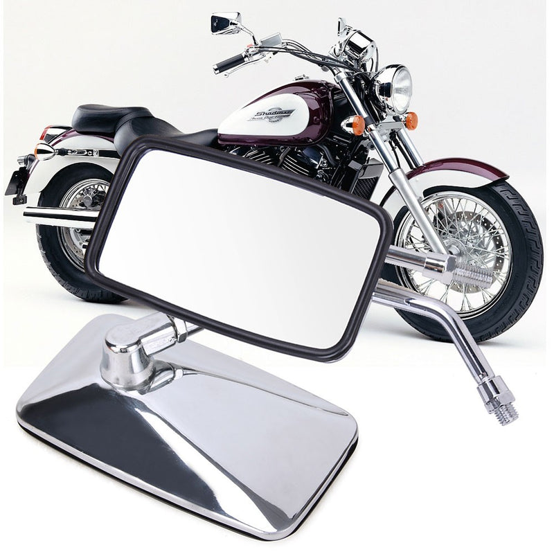2Pcs 10MM Chrome Rearview Side Mirrors for Kawasaki Vulcan 500 750 800 900 1500
