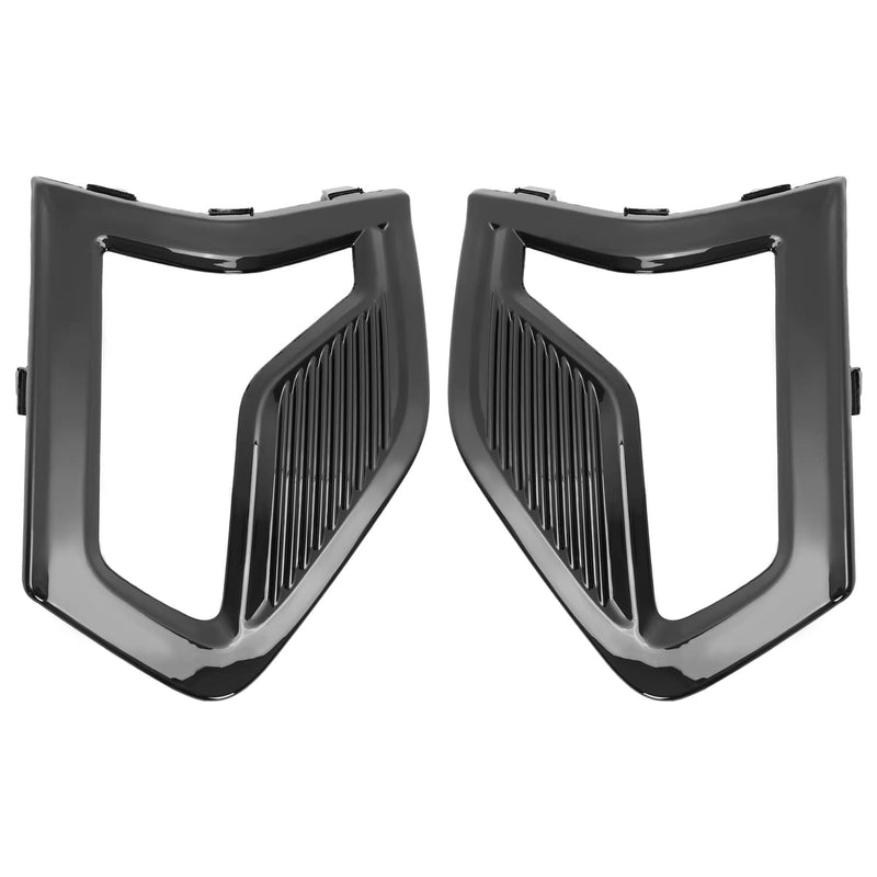 DURAFORCE Front Bumper Fog Light Lamp Grille Covers Bezel Trim for Ford Fusion 2019-2020