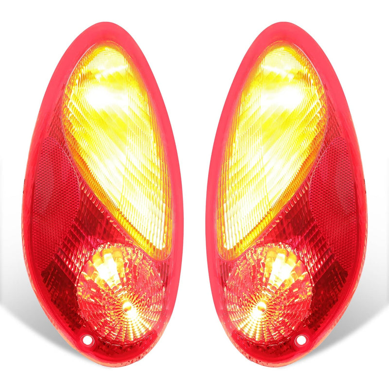 DURAFORCE Tail Lights Brake Lamp Assembly for Chrysler PT Cruiser 2001-2005 Left Right Set