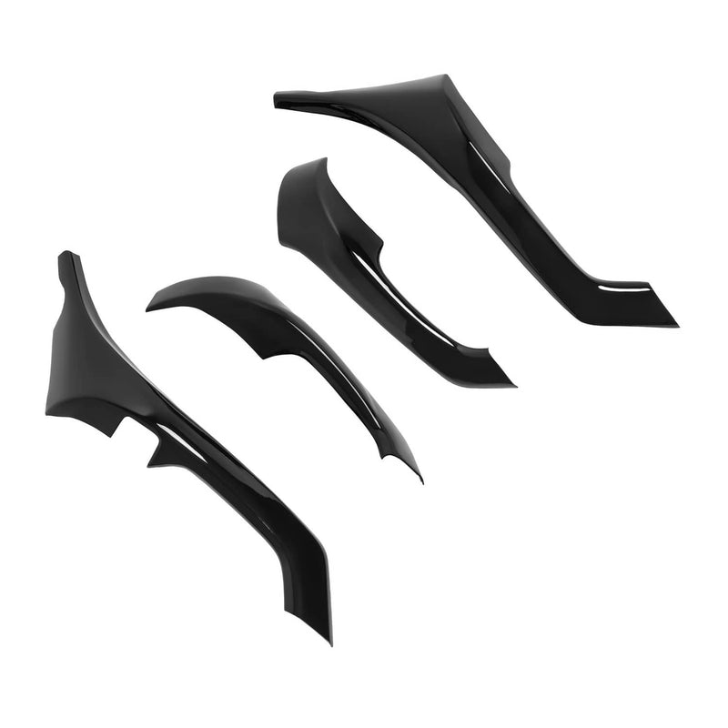 DURAFORCE Interior Door Armrest Cover Trim for Acura TSX 2009-2014 Gloss Black 4Pcs