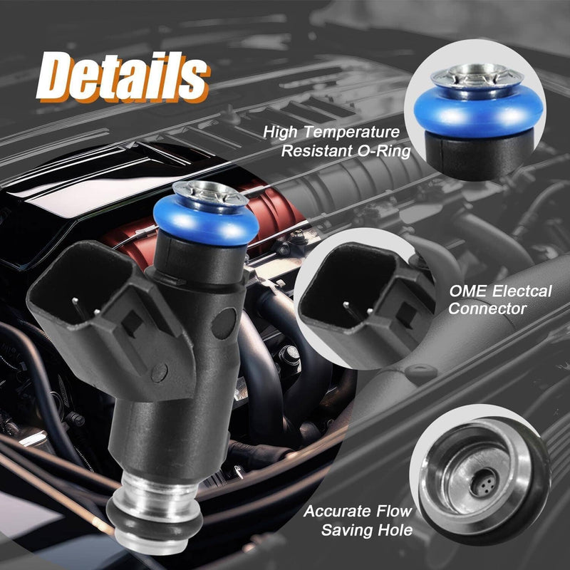 12613411 8PCS Fuel Injector for GMC Sierra Chevrolet V8 4.8L 5.3L 6.0L