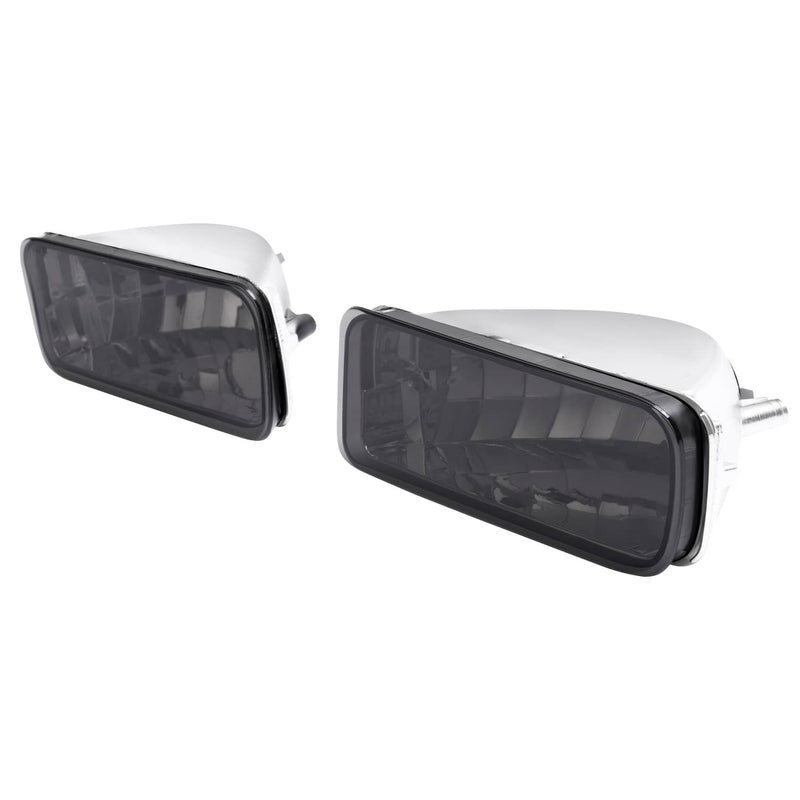 DURAFORCE Smoke Lens Bumper Turn Signal Light Assembly for Chevy Camaro 1985-1992