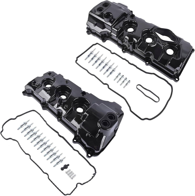 BL3Z-6582-H Aluminum Engine Valve Cover Kit for Ford F-150 3.5L V6 2013-2016 2 P