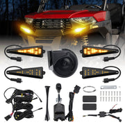 DURAFORCE No Hole UTV ATV Turn Signal Street Legal Blinker Kit for Polaris Can-Am CFMoto