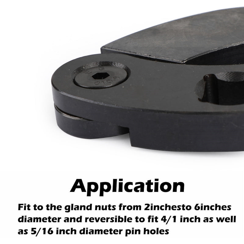 1266 +7463 Adjustable Gland Nut Wrench Spanner Tool Set for Hydraulic Cylinder