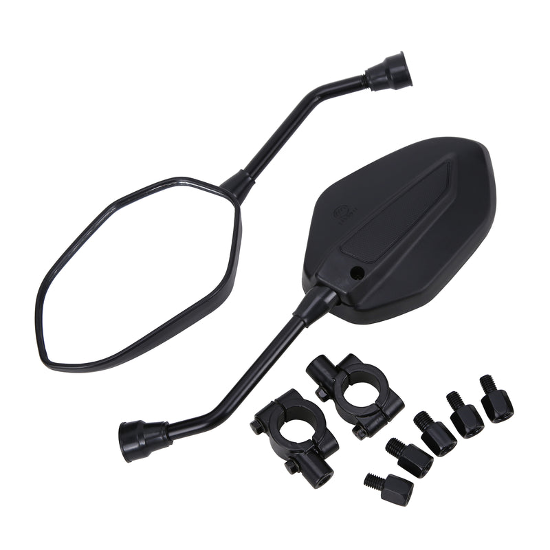 ATV Rear View Side Mirror Set 7/8" Handlebar Mount for Honda Yamaha Universal