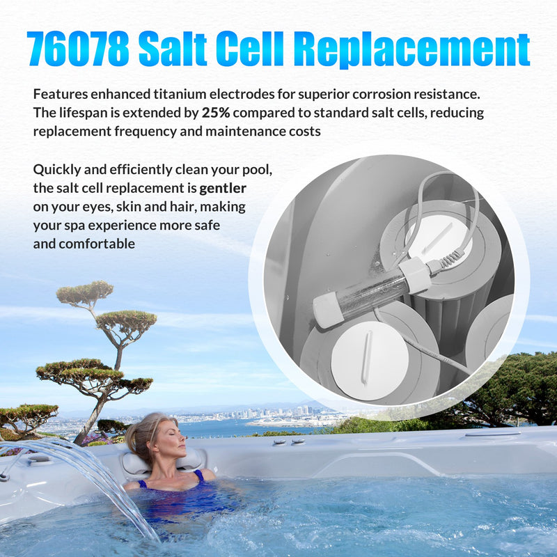 76078 Salt Cell Replacement for ACE Hot Tubs Fits Hot Spring Limelight Spas