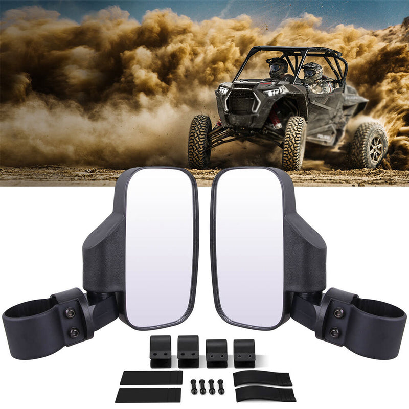 UTV Rear View Side Mirrors Fit for Polaris Ranger RZR S XP Crew 570 800 900 1000
