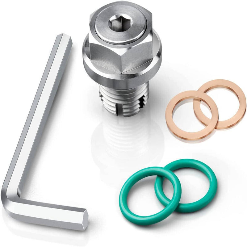 M18 1-1.5x15mm Oil Drain Plug Self-Tapping Piggyback Stainless Steel Repair Kit